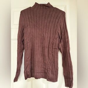 Abercrombie & Fitch Ribbed Crewneck Sweater - Deep Brown